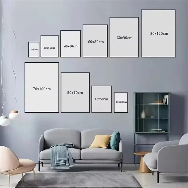 3pcs Green Bauhaus Posters