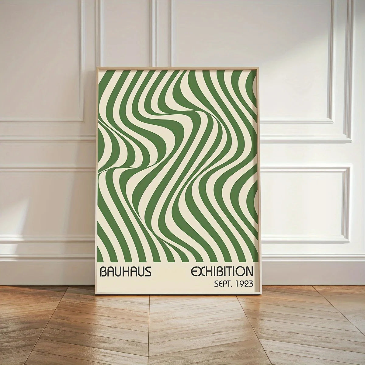 3pcs Green Bauhaus Posters