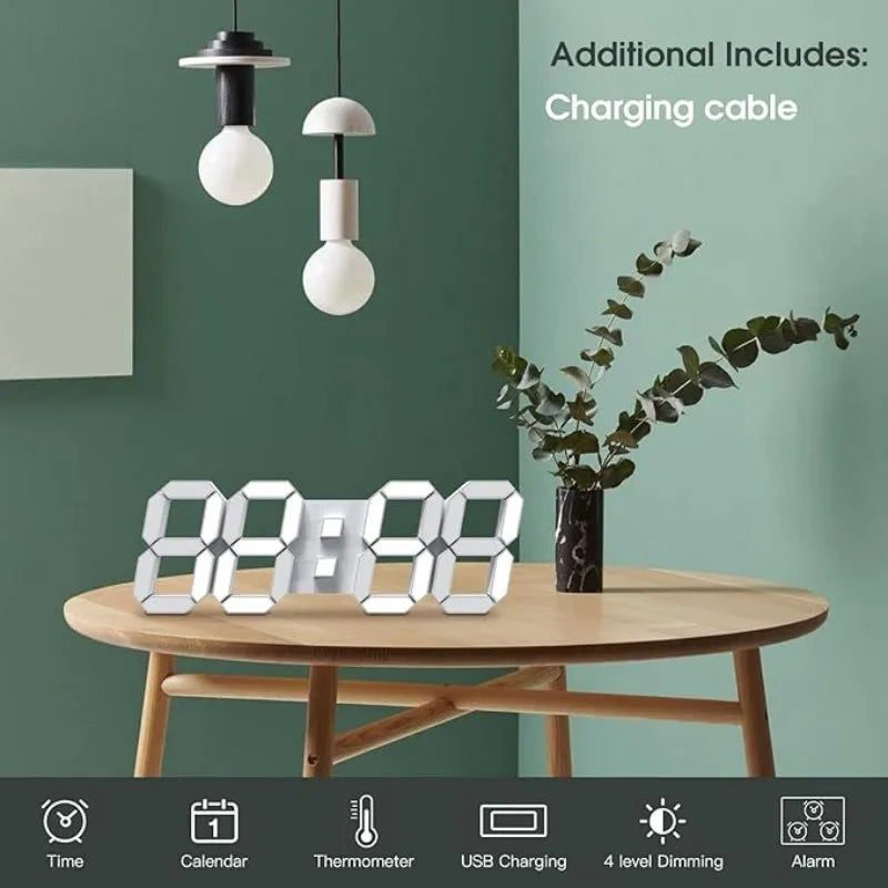 LED Digital Wall Clock