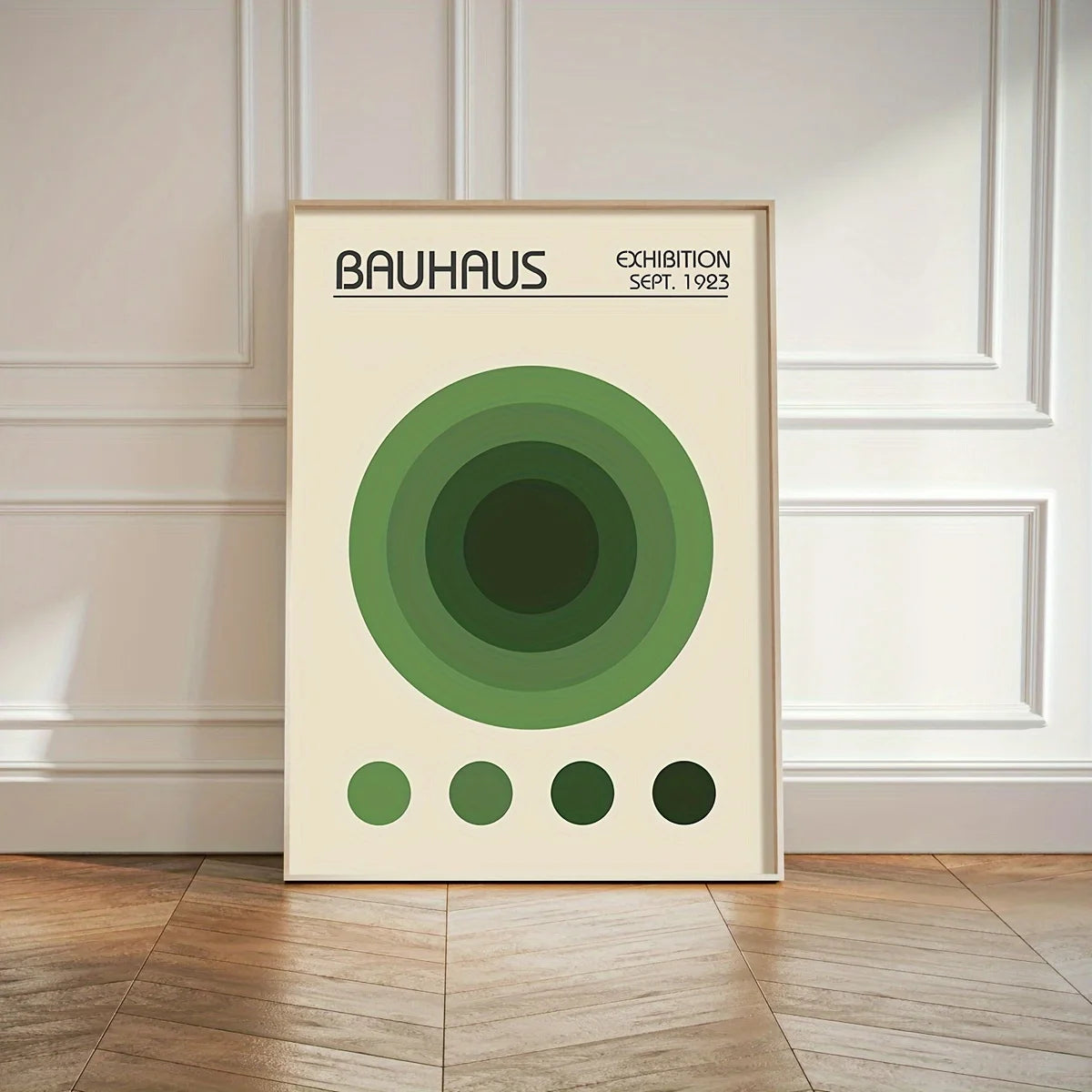 3pcs Green Bauhaus Posters