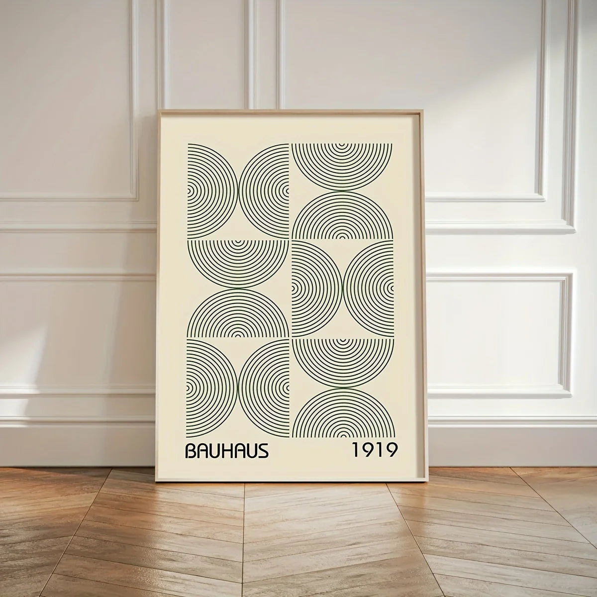 3pcs Green Bauhaus Posters