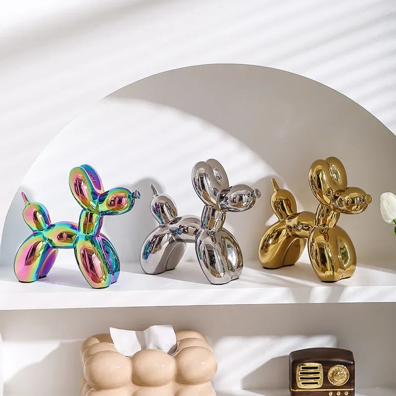Mini Ceramic Balloon Dog Sculpture