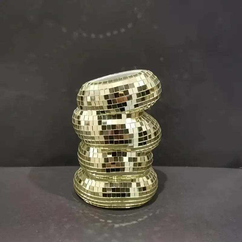 Sliver Disco Ball Vase