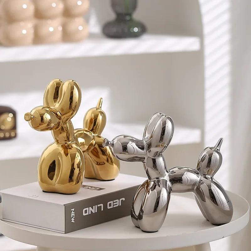 Mini Ceramic Balloon Dog Sculpture